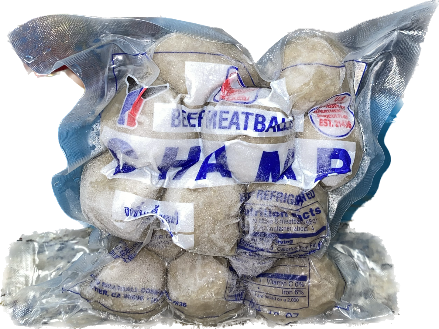 Beef meatballs  champ