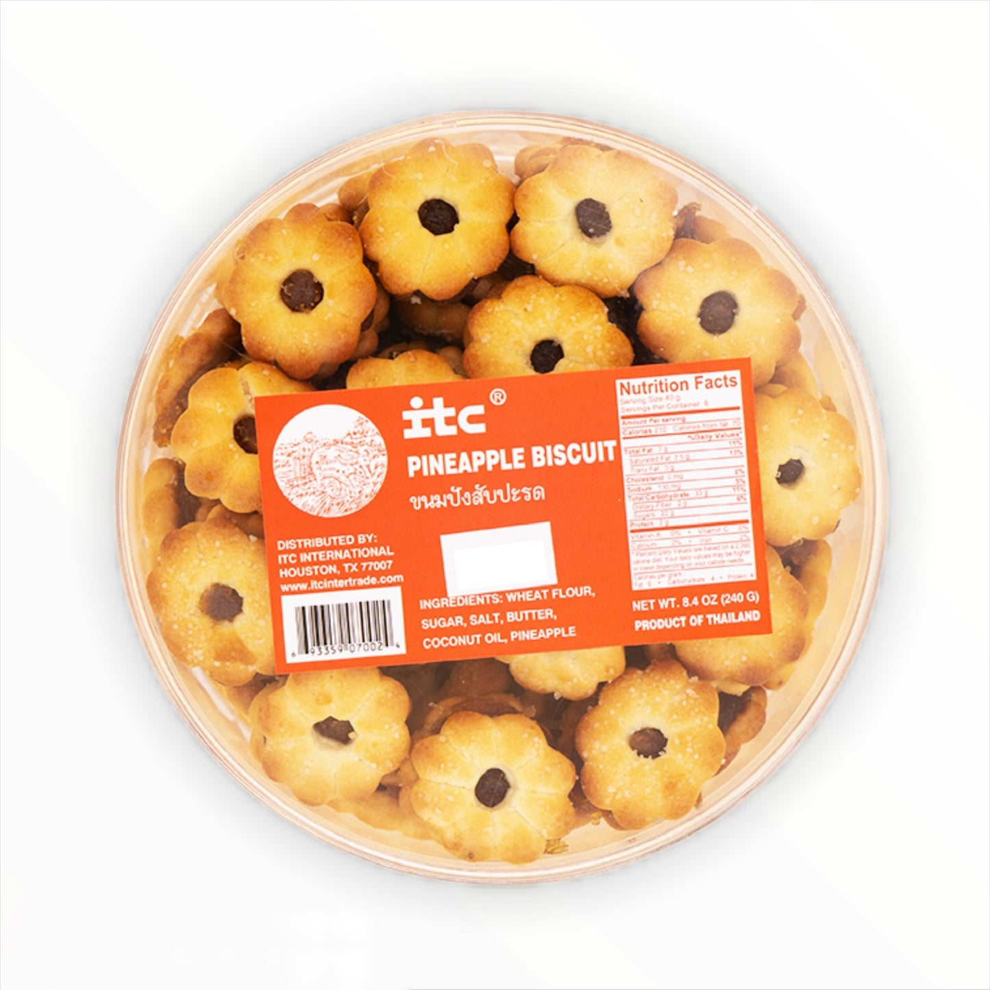Biscuits with pineapple