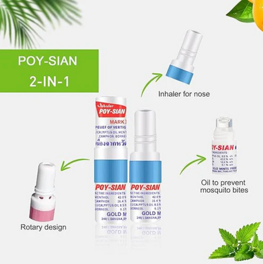 Poy-Sian Mark II Thai Herbal Nasal Inhaler - ยาดมโป๊ยเซียน