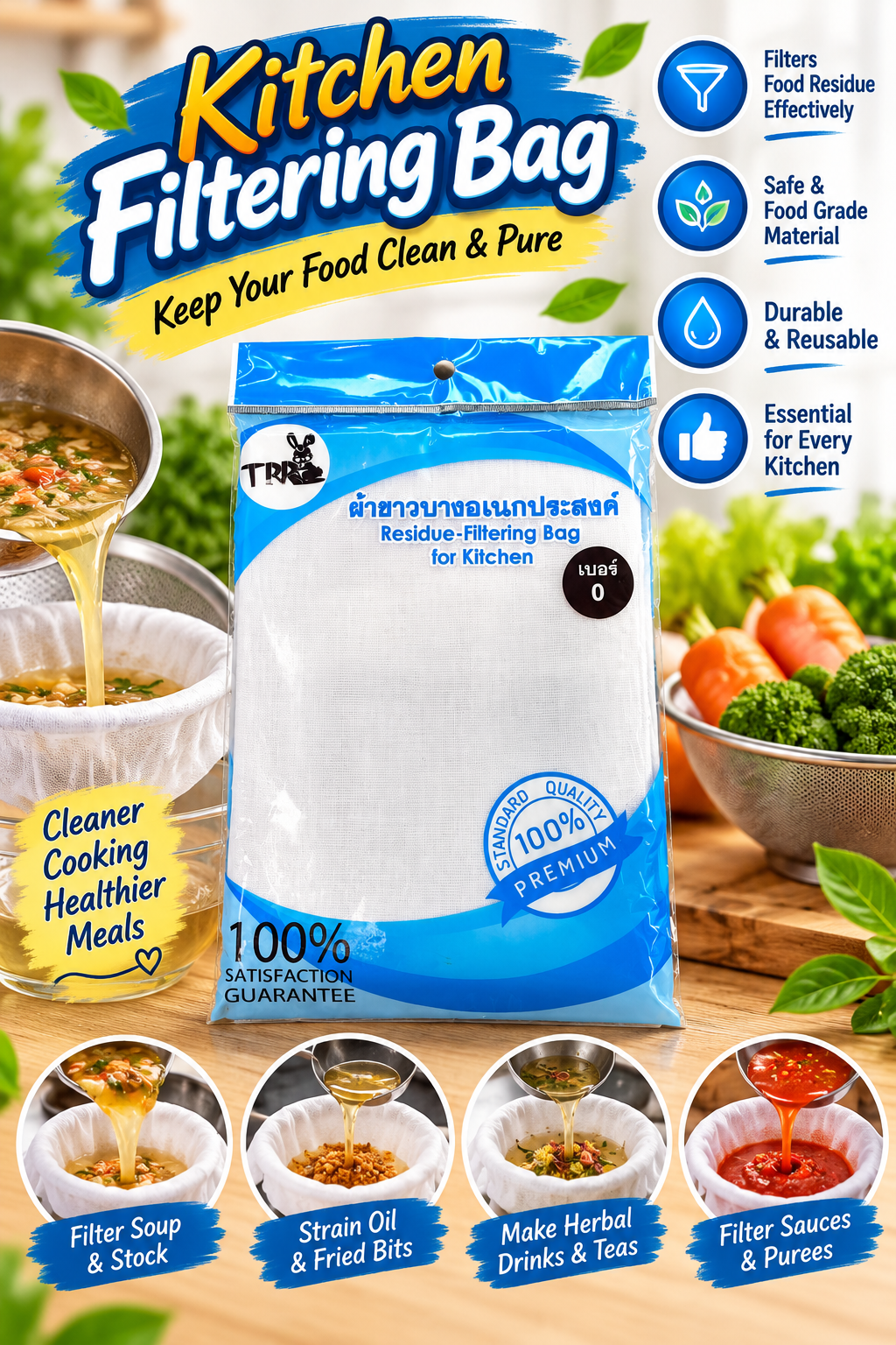 TPP Kitchen Residue-Filtering Bag No. 0